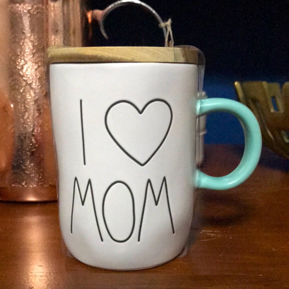 RAE DUNN I LOVE MOM CELLAR BLUE